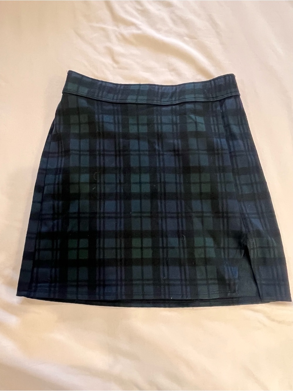 Abercrombie Kids Blackwatch Plaid Skirt - Navy & Green: Tartan